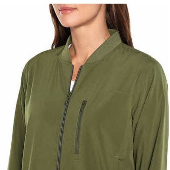 Banana Republic Women’s Full Zip Bomber Jacket in Olive Night Green, Size XXL - Picture 6 of 7